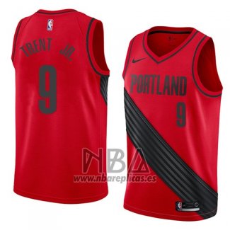 Camiseta Portland Trail Blazers Gary Trent Jr. NO 9 Statement 2018 Rojo