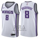 Camiseta Sacramento Kings Bogdan Bogdanovic NO 8 Association 2017-18 Blanco