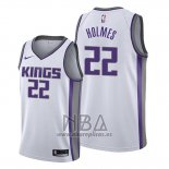 Camiseta Sacramento Kings Richaun Holmes NO 22 Association Blanco