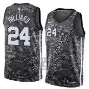 Camiseta San Antonio Spurs Darrun Hilliard NO 24 Ciudad 2018 Gris