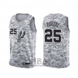 Camiseta San Antonio Spurs Jakob Poeltl NO 25 Earned Camuflaje