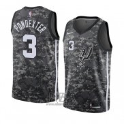 Camiseta San Antonio Spurs Quincy Pondexter NO 3 Ciudad 2018 Gris