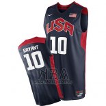 Camiseta USA 2012 Kobe Bryant NO 10 Negro