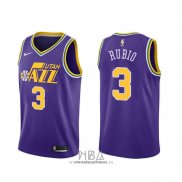 Camiseta Utah Jazz Ricky Rubio NO 3 Classic 2018-19 Violeta