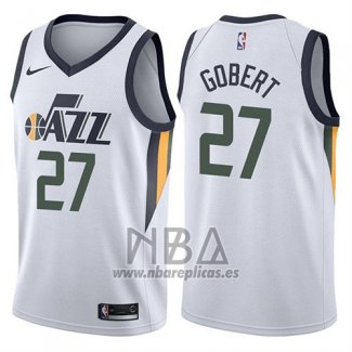 Camiseta Utah Jazz Rudy Gobert NO 27 Association 2017-18 Negro