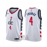 Camiseta Washington Wizards Isaiah Thomas NO 4 Ciudad Blanco