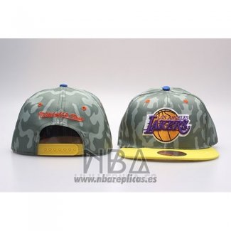 Gorra Los Angeles Lakers Snapback Verde Amarillo