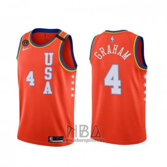 Camiseta 2020 Rising Star Devonte' Graham NO 4 USA Rojo