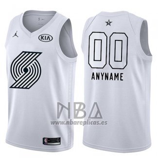 Camiseta All Star 2018 Portland Trail Blazers Nike Personalizada Blanco