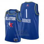 Camiseta All Star 2020 Phoenix Suns Devin Booker NO 1 Azul