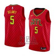 Camiseta Atlanta Hawks Malcolm Delaney NO 5 Statement 2018 Rojo