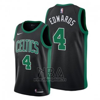 Camiseta Boston Celtics Carsen Edwards NO 4 Statement 2019-20 Negro