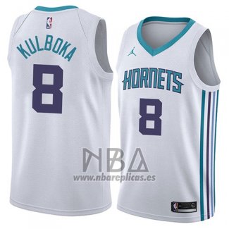 Camiseta Charlotte Hornets Arnoldas Kulboka NO 8 Association 2018 Blanco