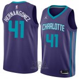 Camiseta Charlotte Hornets Willy Hernangomez NO 41 Statement 2018 Violet