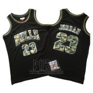 Camiseta Chicago Bulls Michael Jordan NO 23 Hardwood Negro