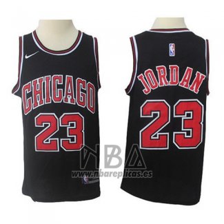 Camiseta Chicago Bulls Michael Jordan NO 23 Nike Negro