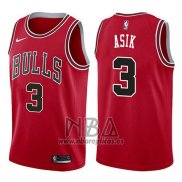 Camiseta Chicago Bulls Omer Asik NO 3 Icon 2017-18 Rojo