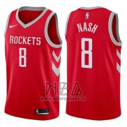 Camiseta Houston Rockets Le'bryan Nash NO 8 2017-18 Rojo