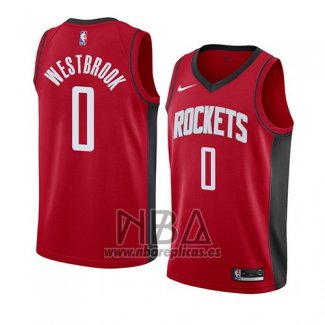 Camiseta Houston Rockets Russell Westbrook NO 0 Icon 2019-20 Rojo