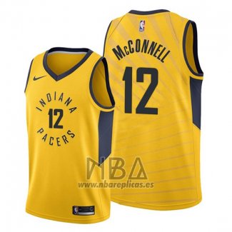 Camiseta Indiana Pacers T.j. Mcconnell NO 12 Statement Oro