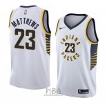 Camiseta Indiana Pacers Wesley Matthews NO 23 Association 2018 Blanco