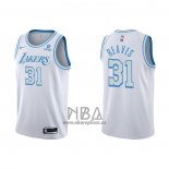 Camiseta Los Angeles Lakers Austin Reaves NO 31 Ciudad 2021-22 Blanco