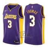 Camiseta Los Angeles Lakers Isaiah Thomas NO 3 Statement 2017-18 Violeta