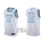 Camiseta Los Angeles Lakers Jabari Brown NO 15 Ciudad 2021-22 Blanco