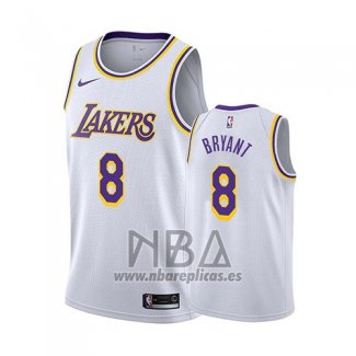 Camiseta Los Angeles Lakers Kobe Bryant NO 8 Association 2018 Blanco