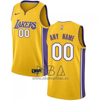 Camiseta Los Angeles Lakers Personalizada 2017-18 Amarillo