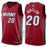 Camiseta Miami Heat Justise Winslow NO 20 Statement 2017-18 Rojo