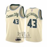 Camiseta Milwaukee Bucks Thanasis Antetokounmpo NO 43 Ciudad Crema