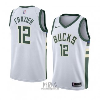 Camiseta Milwaukee Bucks Tim Frazier NO 12 Association 2018 Blanco