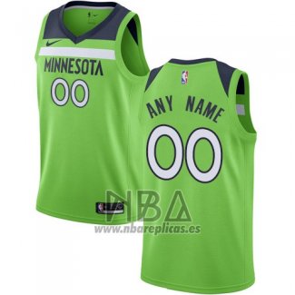 Camiseta Minnesota Timberwolves Personalizada 2017-18 Verde