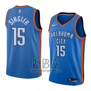 Camiseta Oklahoma City Thunder Kyle Singler NO 15 Icon 2018 Azul