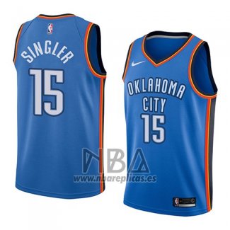 Camiseta Oklahoma City Thunder Kyle Singler NO 15 Icon 2018 Azul