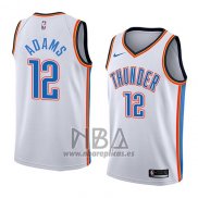 Camiseta Oklahoma City Thunder Steven Adams NO 12 Association 2018 Blanco