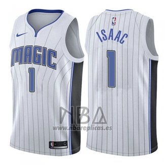 Camiseta Orlando Magic Jonathan Isaac NO 1 Association 2017-18 Blanco