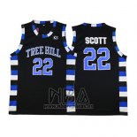 Camiseta Pelicula Tree Hill Nathan Scott NO 22 Negro