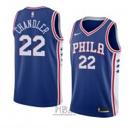 Camiseta Philadelphia 76ers Wilson Chandler NO 22 Icon 2018 Azul