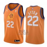 Camiseta Phoenix Suns Deandre Ayton NO 22 Statement 2021 Naranja