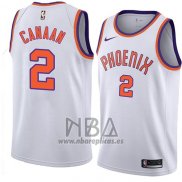 Camiseta Phoenix Suns Isaiah Canaan NO 2 Hardwood Classic 2018 Blanco