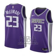 Camiseta Sacramento Kings Ben Mclemore NO 23 Icon 2018 Violeta