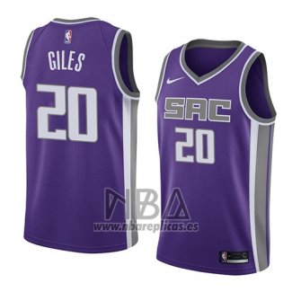 Camiseta Sacramento Kings Harry Giles NO 20 Icon 2018 Violeta