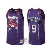 Camiseta Toronto Raptors Serge Ibaka Hardwood NO 9 Classics Violeta