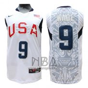 Camiseta USA 2008 Wade NO 9 Blanco