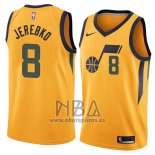 Camiseta Utah Jazz Jonas Jerebko NO 8 Statement 2018 Amarillo