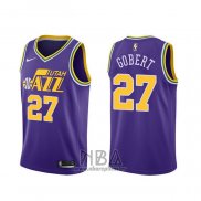 Camiseta Utah Jazz Rudy Gobert Hardwood NO 27 Classics Violeta