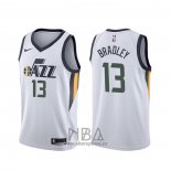 Camiseta Utah Jazz Tony Bradley NO 13 Association Blanco