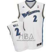 Camiseta Washington Wizards John Wall NO 2 Retro Blanco